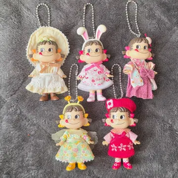 페코짱 키링 5개 세트 묶음 판매 페코 볼체인 인형