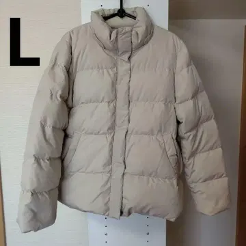 [슈라루] 노카라 베이지 다운 자켓 다운 코트