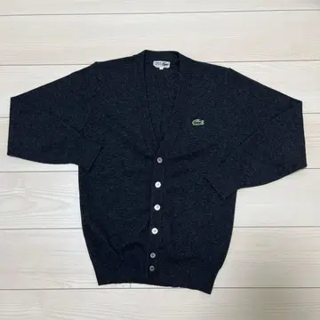 LACOSTE V넥 가디건 42 사이즈 다크 그레이