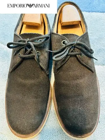 새상품급 정가 85,000엔! 엠포리오 아르마니 캐주얼 슈즈 스웨이드