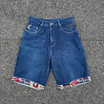 SOHK 데님 숏팬츠 34