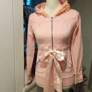 트라라라 TRALALA 레이스 후드 스트레치 후드티