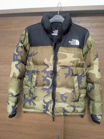 THE NORTH FACE 다운 자켓 L 카모플라쥬 캡 덤