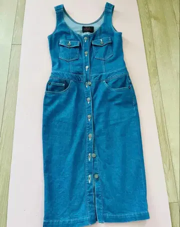 [ 연휴 세일 ] 론 헤르만 빈티지 데님 타이트 데님 원피스 S