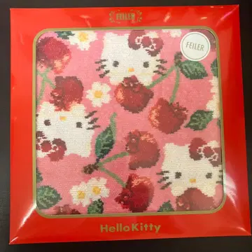 새상품 FEILER 페이러 산리오 콜라보 헬로키티 케이스 포함