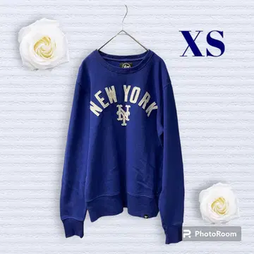 47 트레이닝복 XS 사이즈 둥근 카라 블루