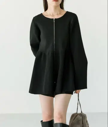 mystic WZIP 페플럼 가디건