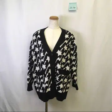 kk170 [ M ] GU 니트 아우터 모노톤 V넥 커비