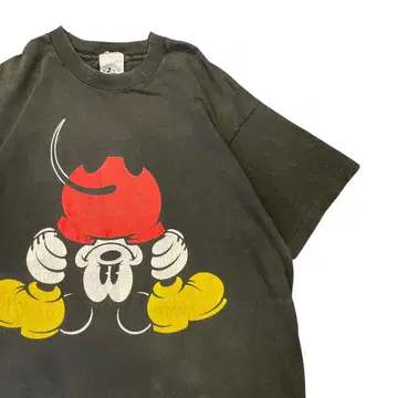 90s 디즈니 미키 마우스 티셔츠 블랙 싱글