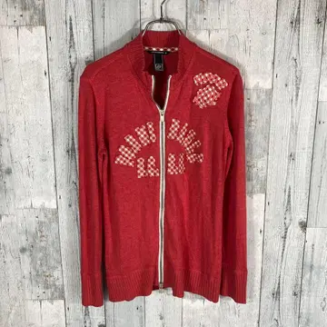 ZOY AVANTAGE 빨간색 스웨터 점퍼 여성용 L 사이즈