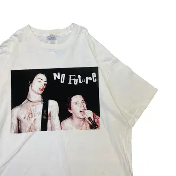 시드 비셔스 반T NO Future 화이트