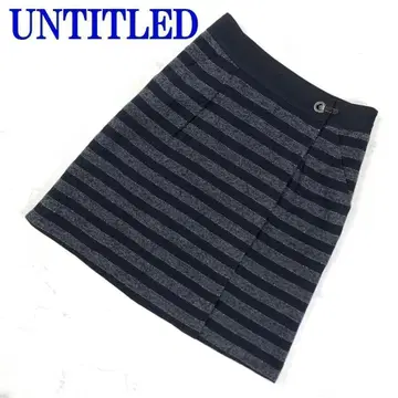 언타이틀 보더 울 레이어드 스커트 블랙 계열 2 C7545