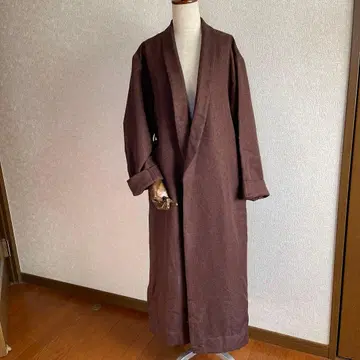 MOUSSY 브라운 롱 코트 벨트 포함