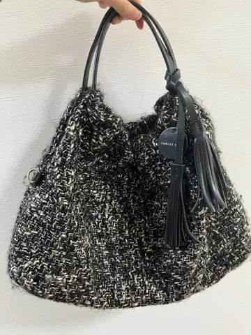 [ 중고품 ] BARDOT ROSE 발도로제 백 트위드 블랙