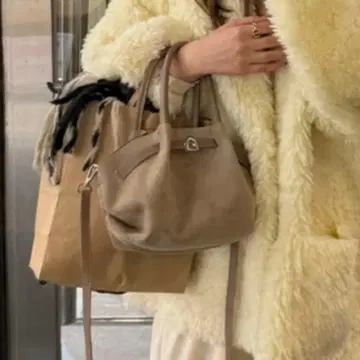 nugu 스웨이드 백 숄더백 핸드백