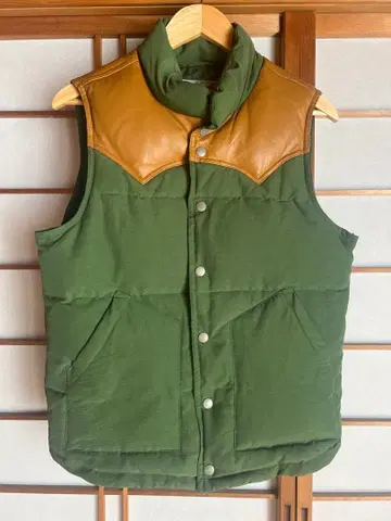 하우스 오브 블루스 다운 베스트 M 사이즈 그린