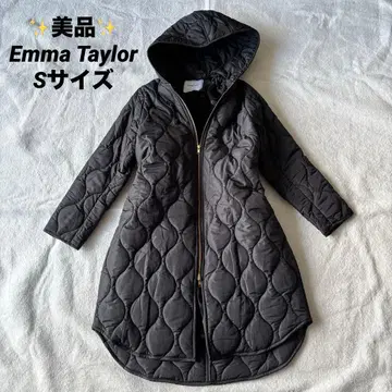 새상품급 Emma Taylor 라이너 퀼팅 코트 블랙 S