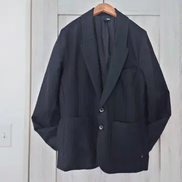 [ SILAS ] 블랙 테일러드 자켓 면 100%