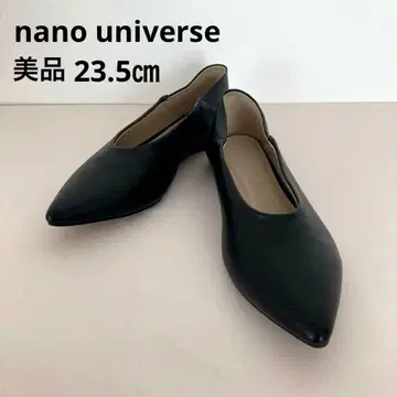 나노 유니버스 아몬드 토 발레 슈즈 2way 블랙 23.5