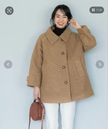 coca 보아 자켓 카멜