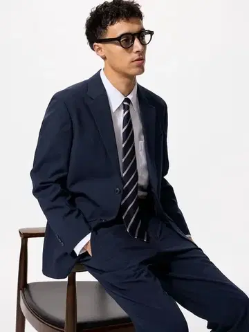 [ UNIQLO 유니클로 감동 자켓&팬츠 셋업 ]