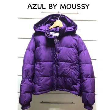 아줄바이마우지 충전솜 다운 자켓 M 보라색 퍼플