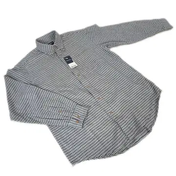 올드 유니클로 체크 무늬 긴팔 셔츠 버튼 다운