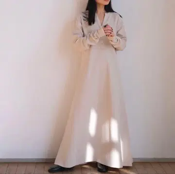 AKTE 헨리넥 와플 원피스