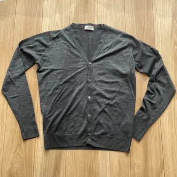 JOHN SMEDLEY 그레이 V넥 가디건
