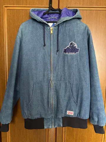 XLARGE 후드 부착 데님 자켓