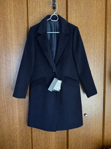 네이비 체스터 코트 S 사이즈