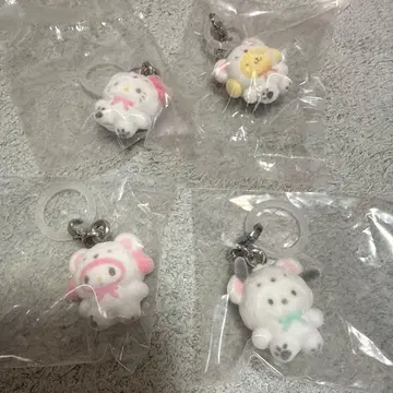 산리오 포근포근 스노우 표시 액세서리 4개