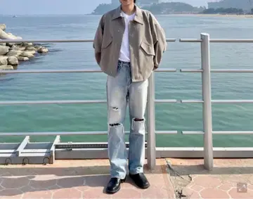 오버핏 크롭 자켓