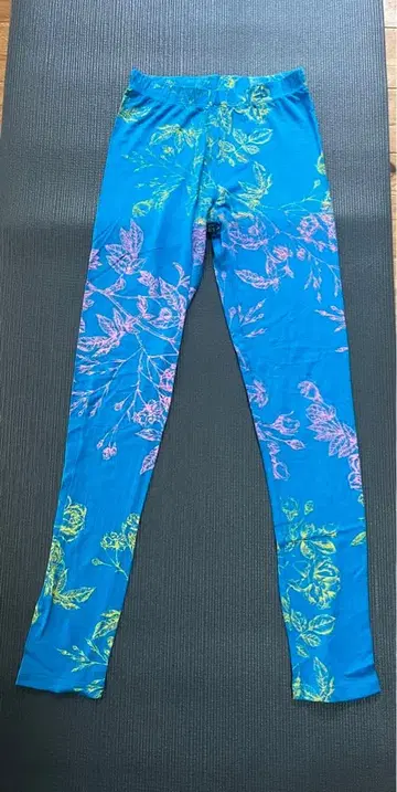 후아나 데 알코 레깅스 블루 꽃무늬