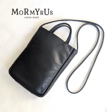 MORMYRUS 모밀스 가죽 2way 미니백 블랙