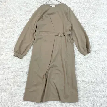 grove 그로브 롱 원피스 M 라이트 베이지 스트레치