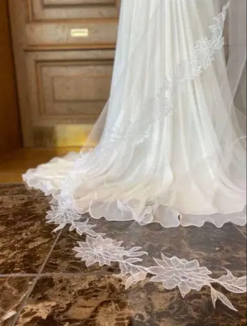 트리트 드레싱 웨딩 롱 베일