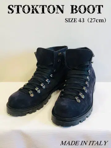 STOKTON 스톡톤 트레킹 부츠 이탈리아제 네이비 스웨이드 새상품급