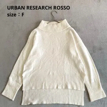 URBAN RESEARCH ROSSO 하이넥 니트 [ F ] 긴팔 슬릿