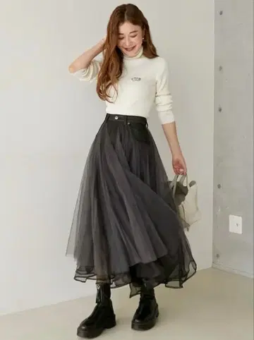 obli 데님 샤샤 스커트