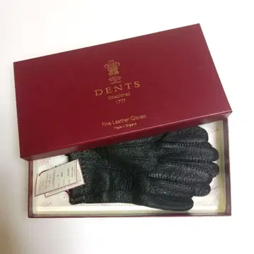 미사용품 덴츠 페카리 15-1041 언라이닝 그로브 8 블랙