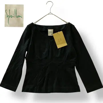 새상품급 Sybilla 시빌라 캐시미어 혼방 울 티셔츠 7부 소매 일본제