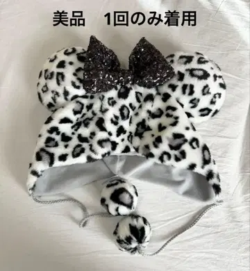 [새상품급] 레오파드 무늬 미키풍 모자