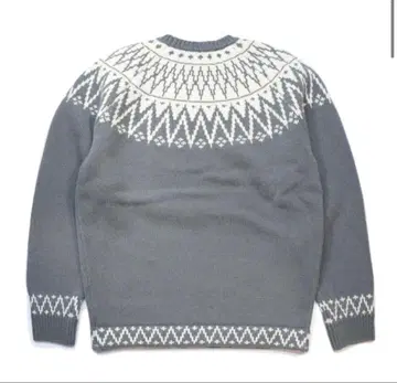 서브컬처 노르딕 무늬 그레이 스웨터 기무라 타쿠야