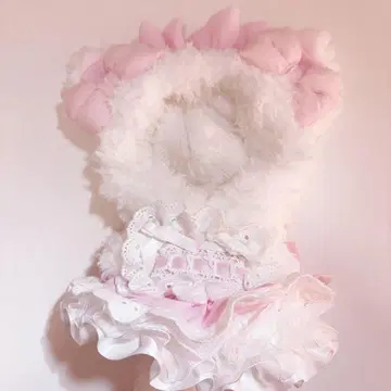 봉제 인형 옷 16cm 고양이 핑크