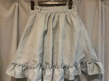 디어마이러브 라이트 블루 플레어 스커트