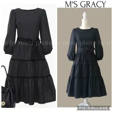 M'S GRACY*라메도트 티어드 원피스