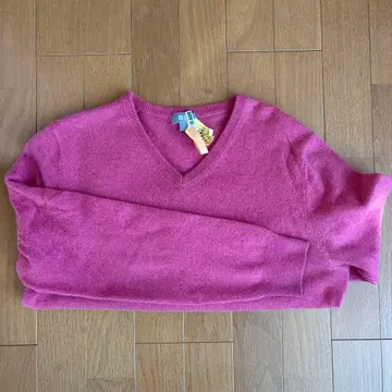 UNIQLO 핑크 V넥 스웨터 M