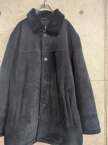 H.L HENRI-LUC CHAPUIS 페이크 무스탕 자켓 L 블랙