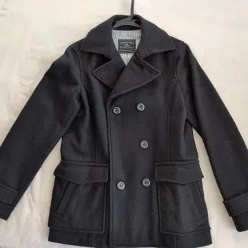 LIPSTAR 블랙 울 피코트